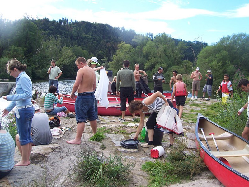 Am Wehr sortieren